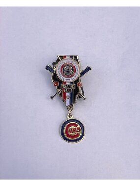 Vintage NAPS Branch 480 2013 Cubs Baseball Enamel Dangle Lapel Pin National Asso